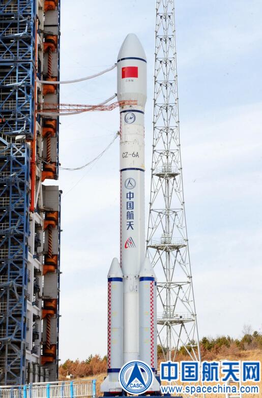 长征六号改运载火箭成功发射云海三号02星(图3) 长征六号改运载火箭成功发射云海三号02星(图3)